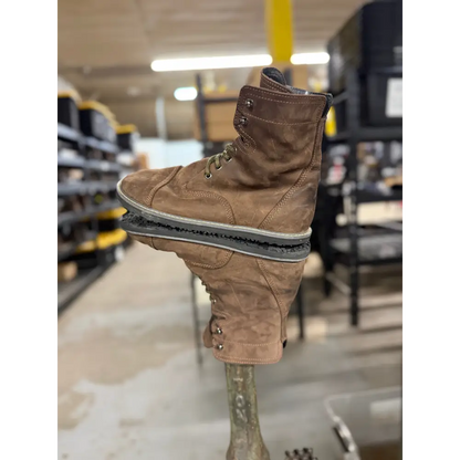 Brown suede high-top boot from Bearly Used Footwear, minor imperfections