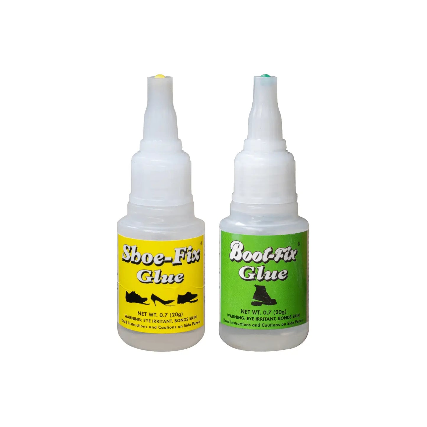 Boot-Fix Shoe-Fix Glue 2-pack with shoe glue bottles
