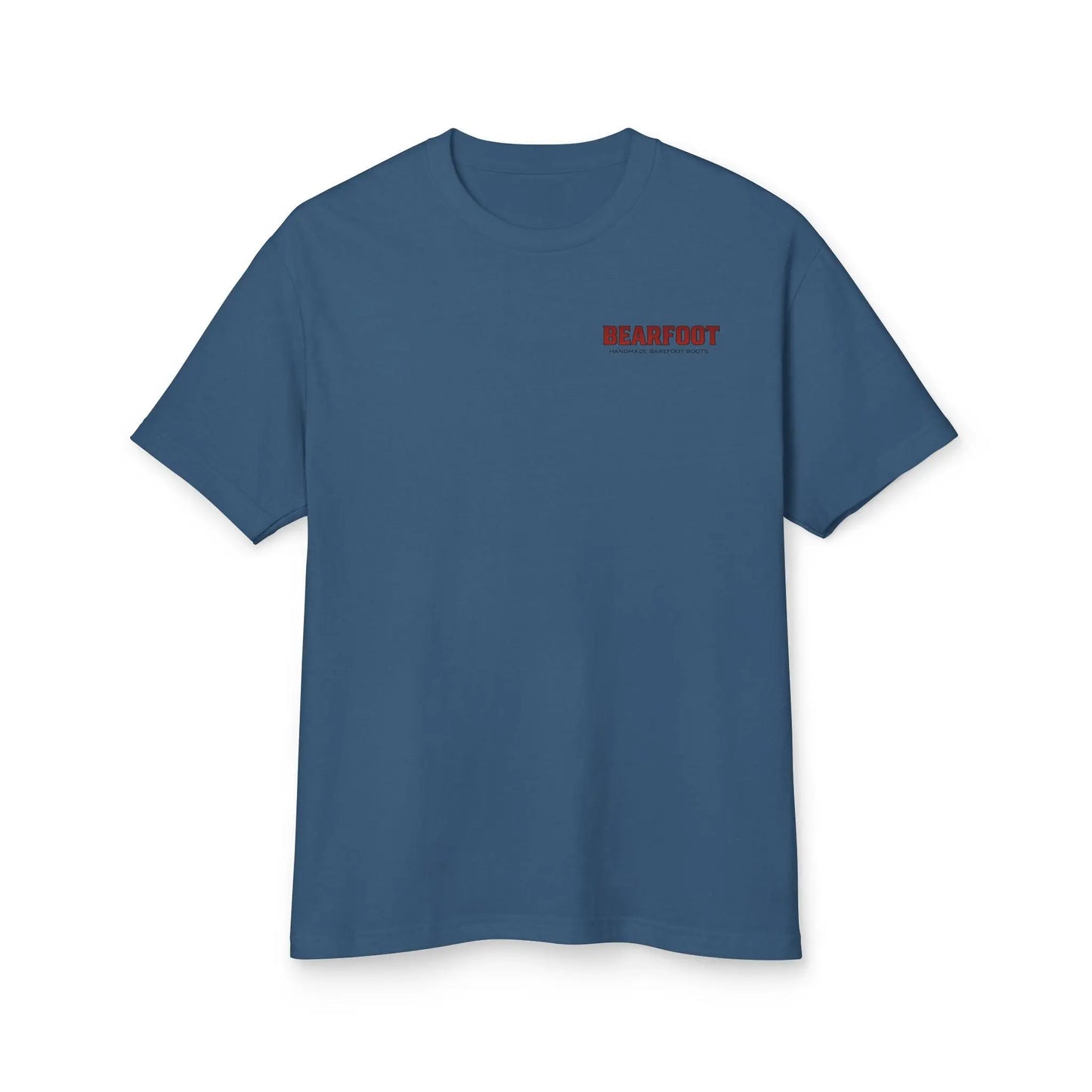Stand Your Ground graphic tee: blue cotton t-shirt with red brainstorm design