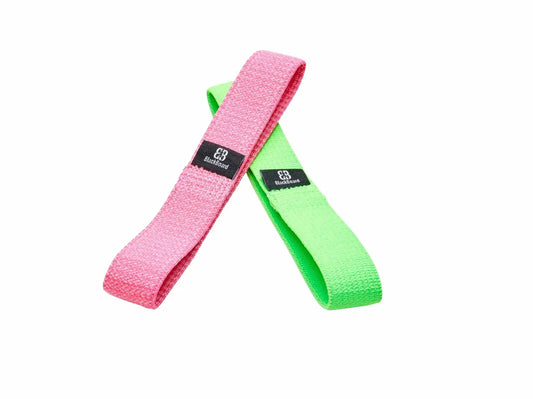Neon pink and green fabric yoga strap Toe Bands with tensile strength